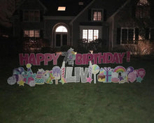 Load image into Gallery viewer, 'Sara’ Hot Pink Birthday Unicorn & Rainbow Theme