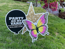 Load image into Gallery viewer, ‘Butterfly Dream' Gold Glitter Birthday Theme