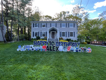 Load image into Gallery viewer, 'Matteo' Navy Blue Birthday Theme with Toy, Gamer and Sport Icons