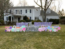 Load image into Gallery viewer, 'Sweet Spot' Purple Glitter Birthday Candy Theme