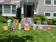 Load image into Gallery viewer, &#39;Alexa&#39; Tie Dye Theme Happy Birthday &amp; Social Media Theme
