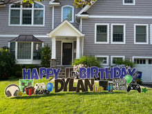 Load image into Gallery viewer, &#39;DYLAN&#39; Blue Birthday Gamer Theme
