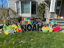 Load image into Gallery viewer, ‘Noah&#39; Primary Birthday Theme with Toy Icons
