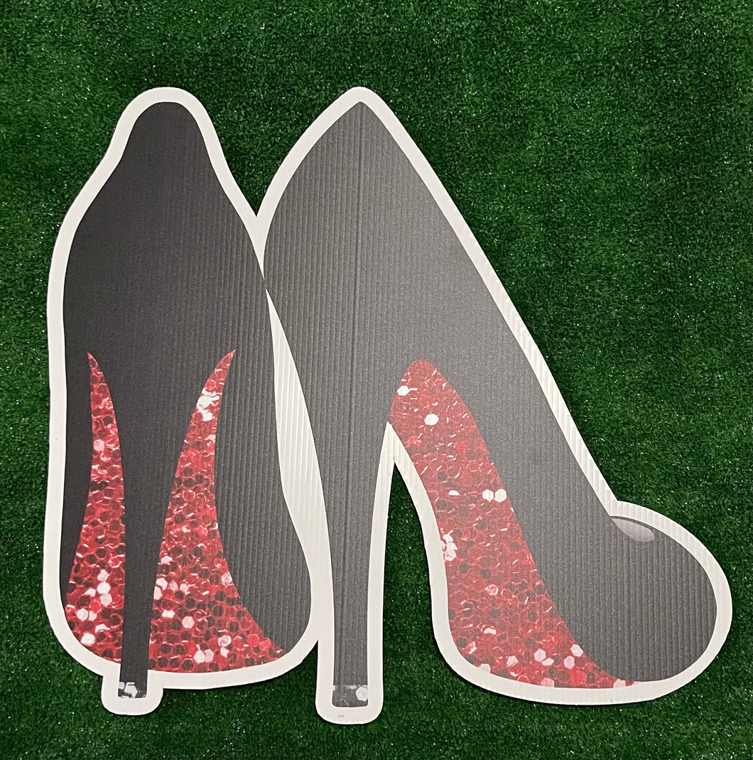 Black Sparkle Heels  Add On