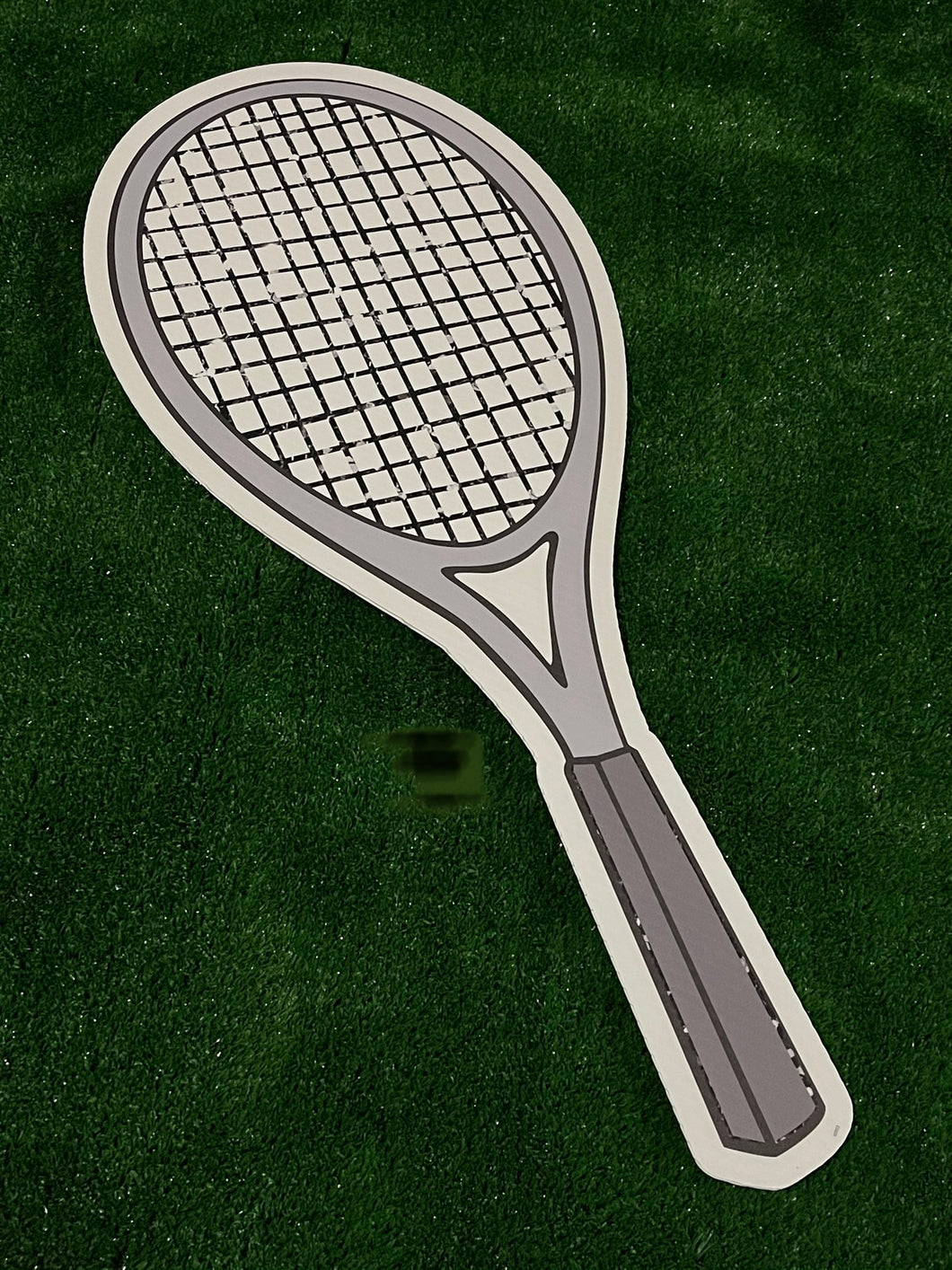 Silver Tennis Racket Add On