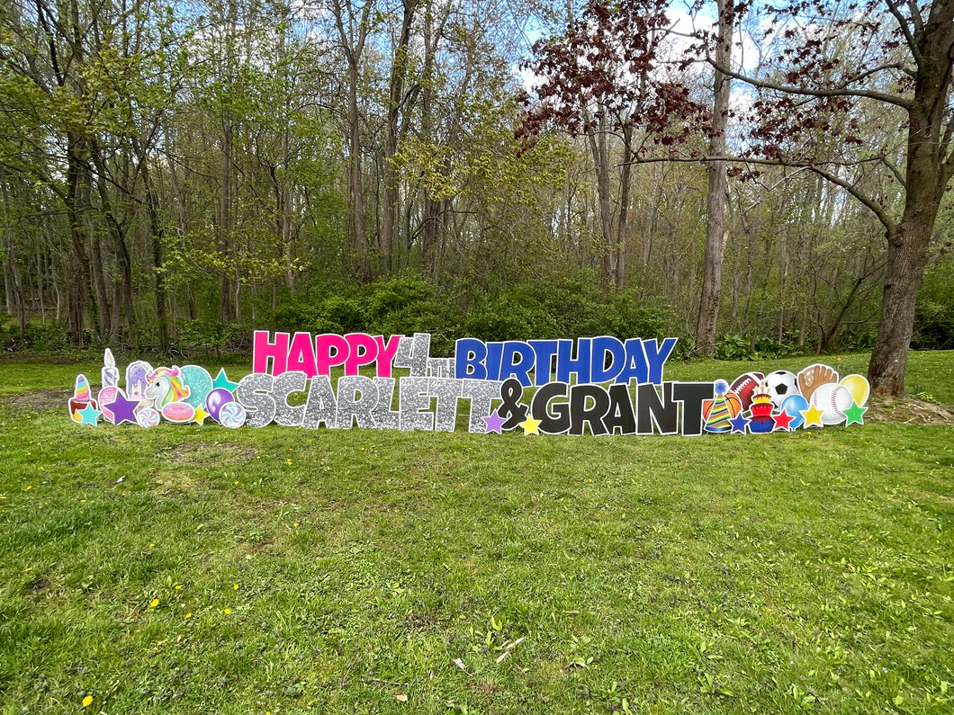 Multi Color Double Birthday