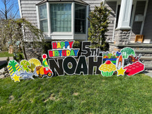 Load image into Gallery viewer, ‘Noah&#39; Primary Birthday Theme with Toy Icons
