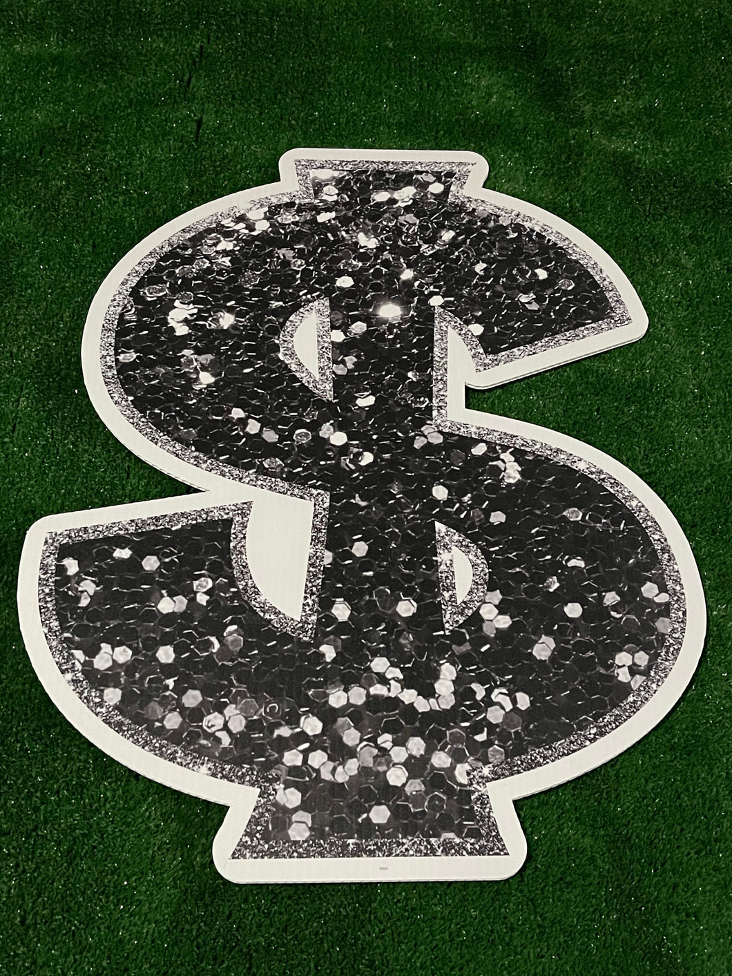 Black Sparkle Dollar Sign Add On