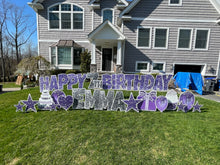 Load image into Gallery viewer, ‘Emma&#39; Purple Glitter Birthday Theme
